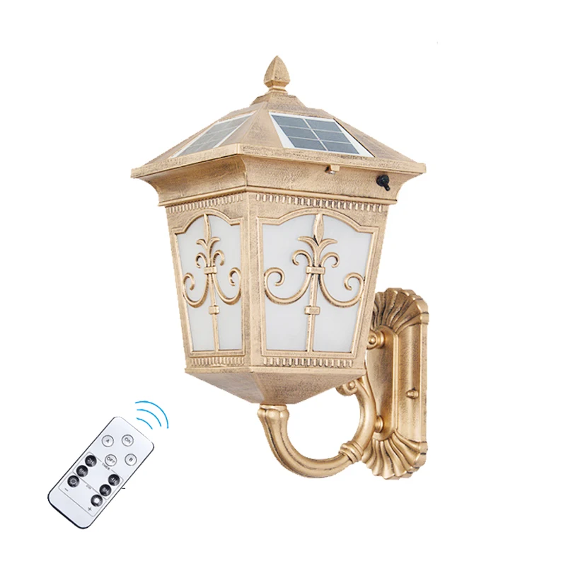 Outdoor Lighting Waterproof - โคมไฟติดผนังพลังงานแสงอาทิตย์ กันน้ำ สำหรับระเบียง สวน และวิลล่า -