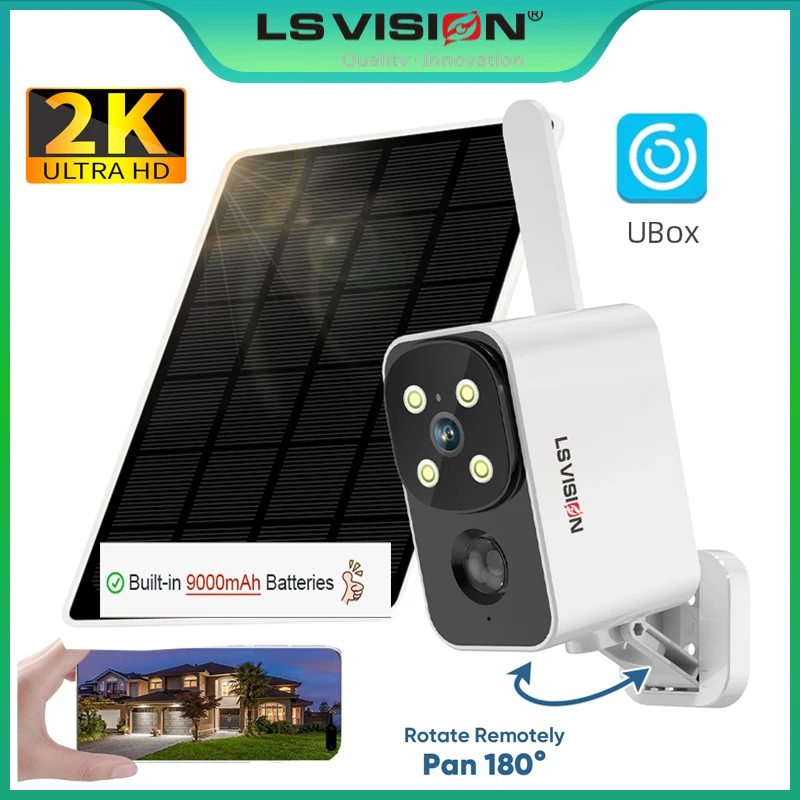 Outdoor Lighting Wireless - กล้อง LS VISION กล้องโซลาร์เซลล์ภายนอกอาคาร กล้องไร้สาย WIFI/4G