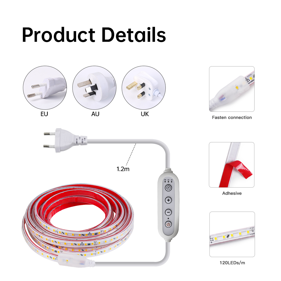ไฟเส้น LED แบบมีกาวในตัว AC 22 - Outdoor Lighting Uk บทวิจารณ์และราคา