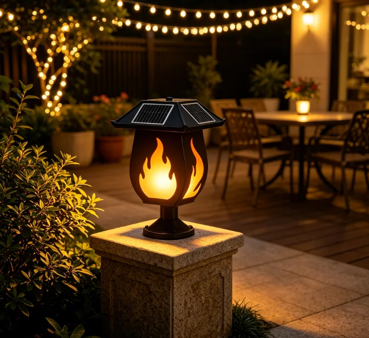 ไฟส่องเสาพลังงานแสงอาทิตย์ ไฟจ - Outdoor Lighting Waterproof บทวิจารณ์และราคา