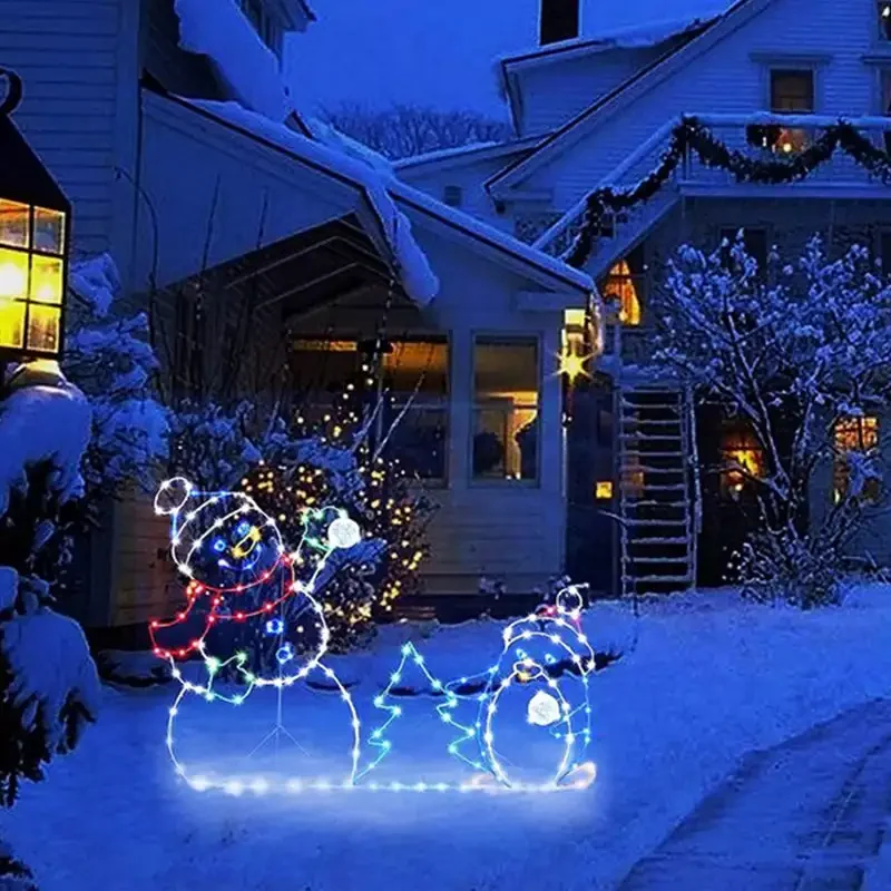 ตุ๊กตาหิมะ LED แบบเคลื่อนไหวได - Outdoor Lighting Effects บทวิจารณ์และราคา