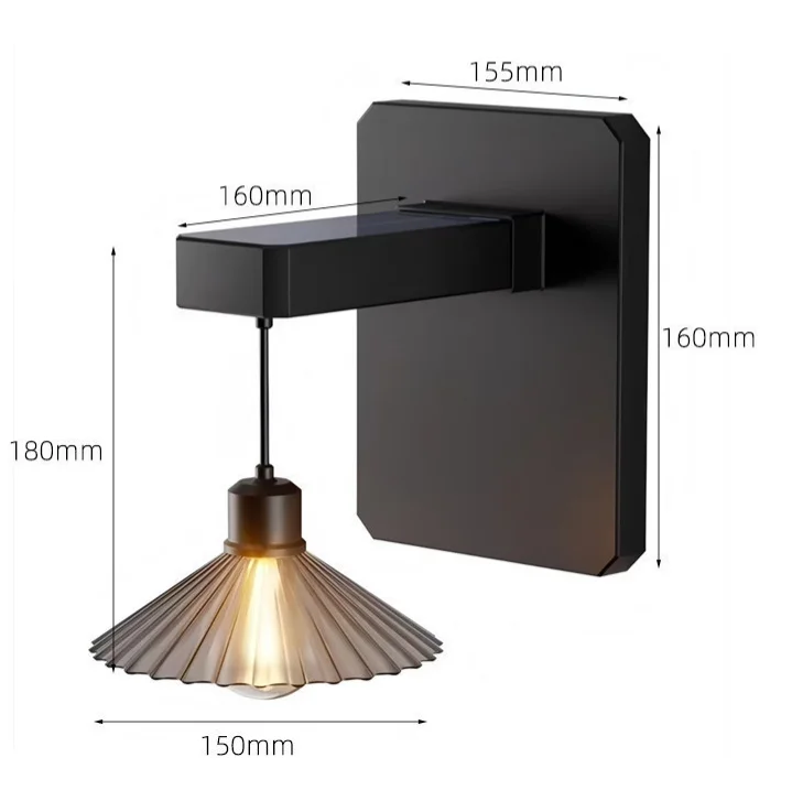 โคมไฟติดผนังโซลาร์เซลล์กลางแจ้ - Outdoor Lighting Waterproof บทวิจารณ์และราคา