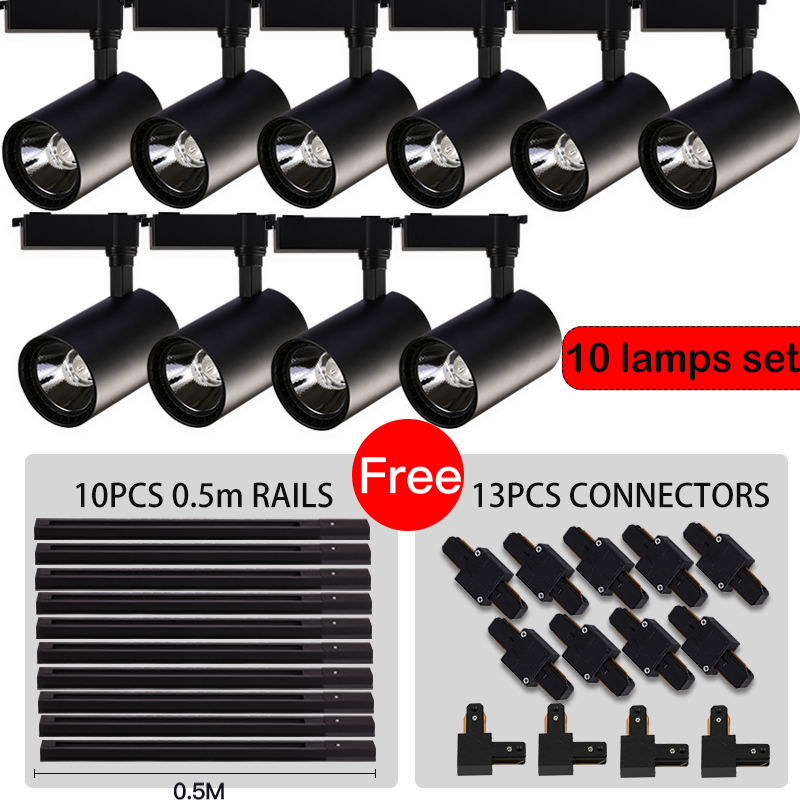 ไฟติดตาม 50W โคมไฟเพดานสว่างสู - Outdoor Lighting Track บทวิจารณ์และราคา
