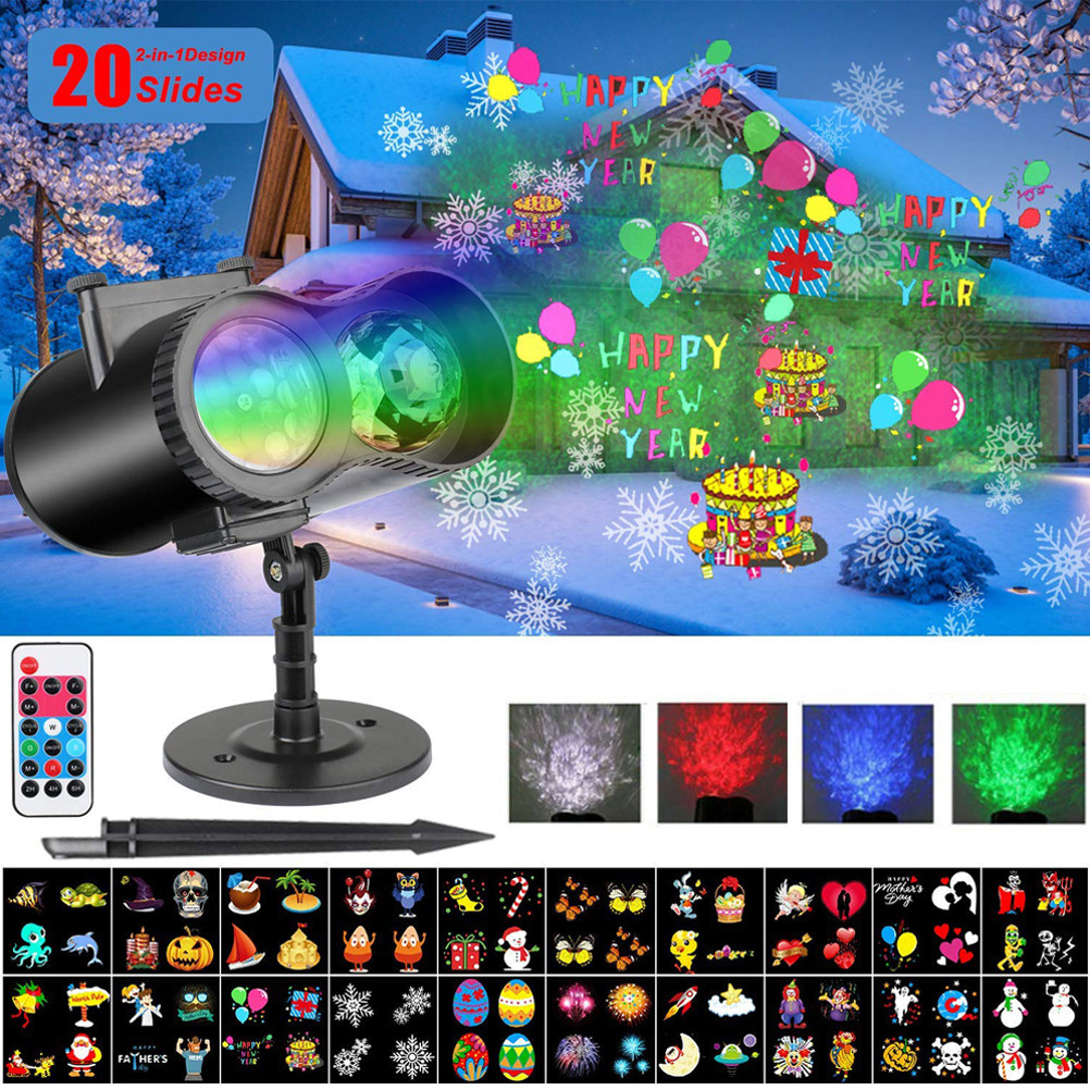 ไฟโปรเจคเตอร์ LED ลายคริสต์มาส - Outdoor Lighting Uk บทวิจารณ์และราคา