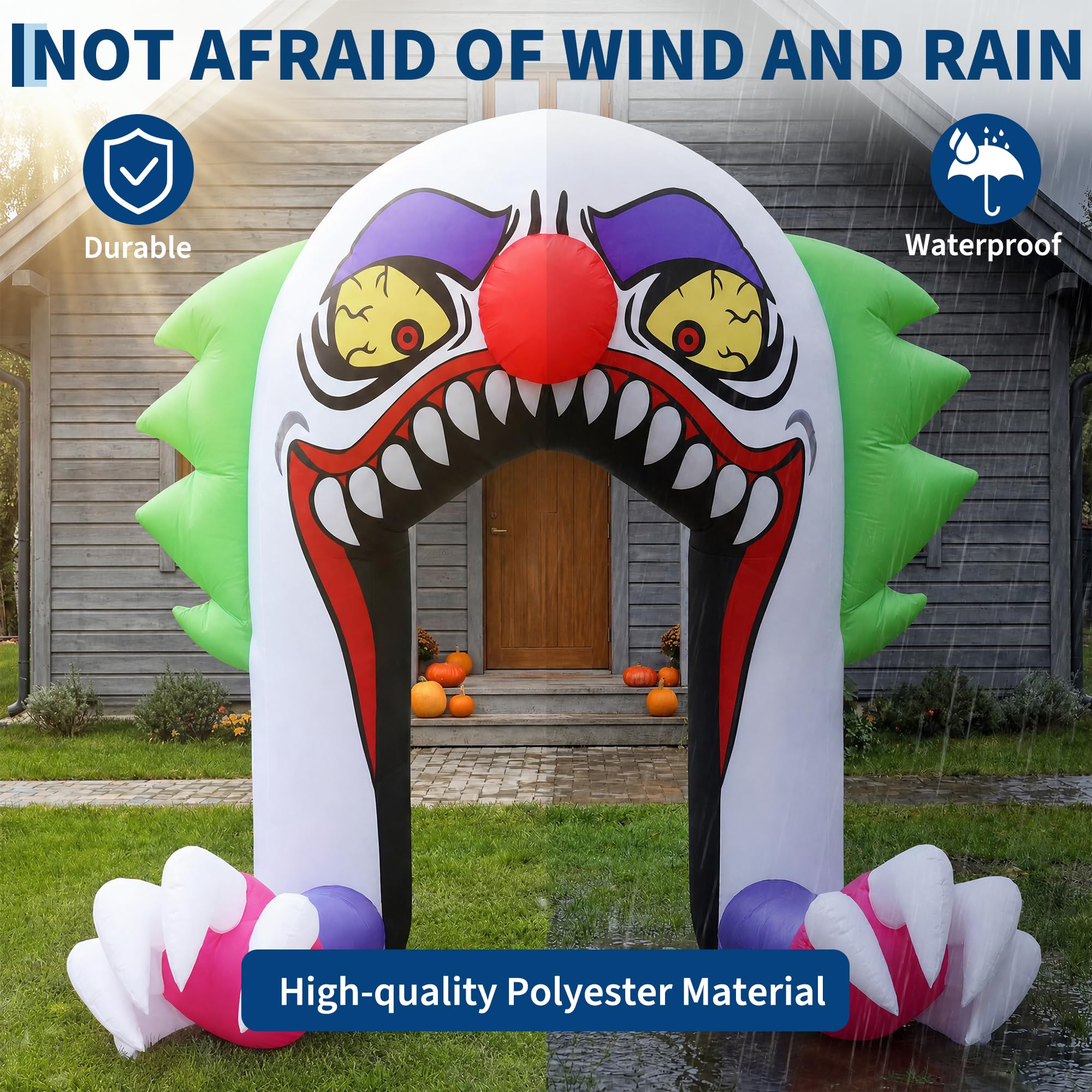 ตุ๊กตาตัวตลกฮาโลวีนแบบเป่าลม ข - Outdoor Lighting Effects บทวิจารณ์และราคา